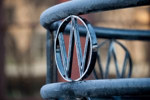 frost-covered W emblem