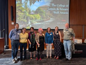 Members of the Sociology Department at the 2026 L&S Staff Awards.